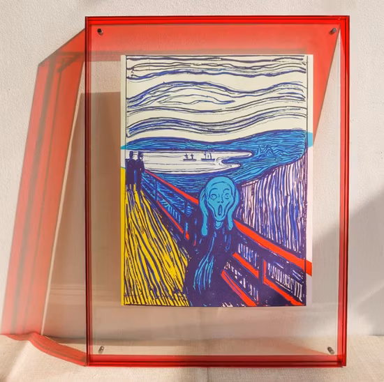 Marco de acrílico magnético/marco de fotos de acrílico de plástico PMMA