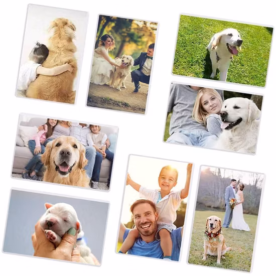 Marco de acrílico del imán y marco de acrílico de la foto del plástico PMMA para la decoración casera